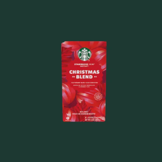 Starbucks Menu With Prices USA 2025 304 Starbucks VIA Instant Christmas Blend